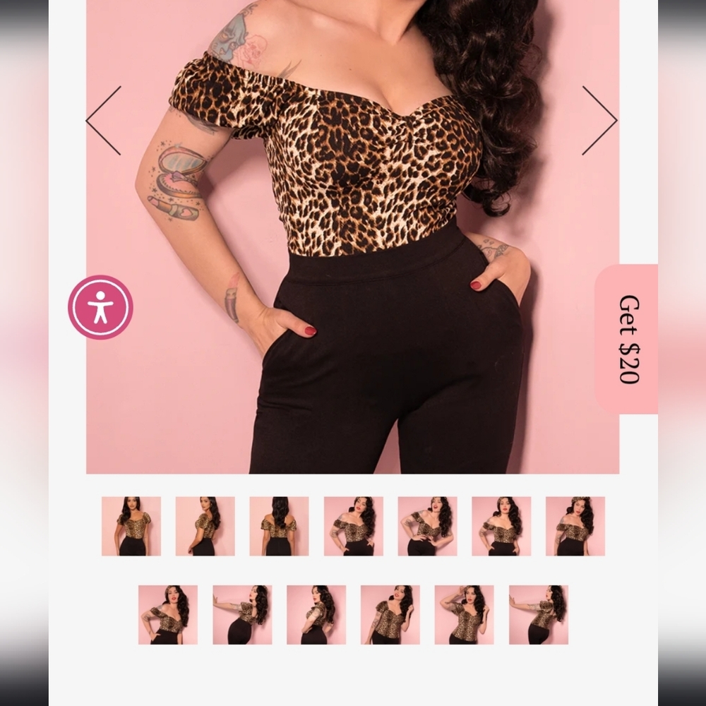 Powder Puff Tops from Vixen by Micheline Pitt Xs - Picture 2 of 3